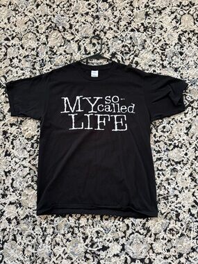 My So-Called Life Promo Black Graphic Tee MTV - NEW WITH TAGS - Large